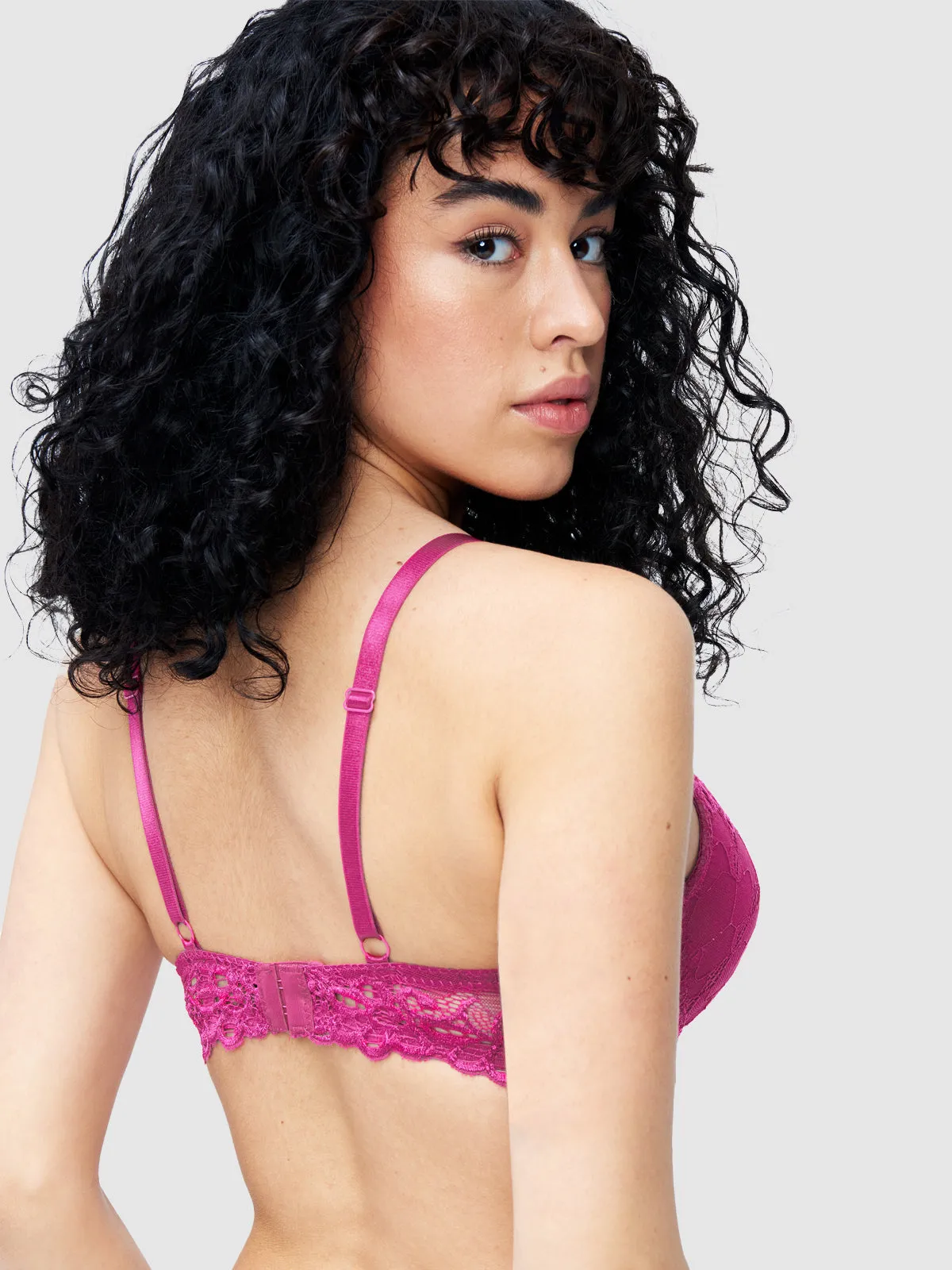 Amanda Lace Push Up Balconette Bra