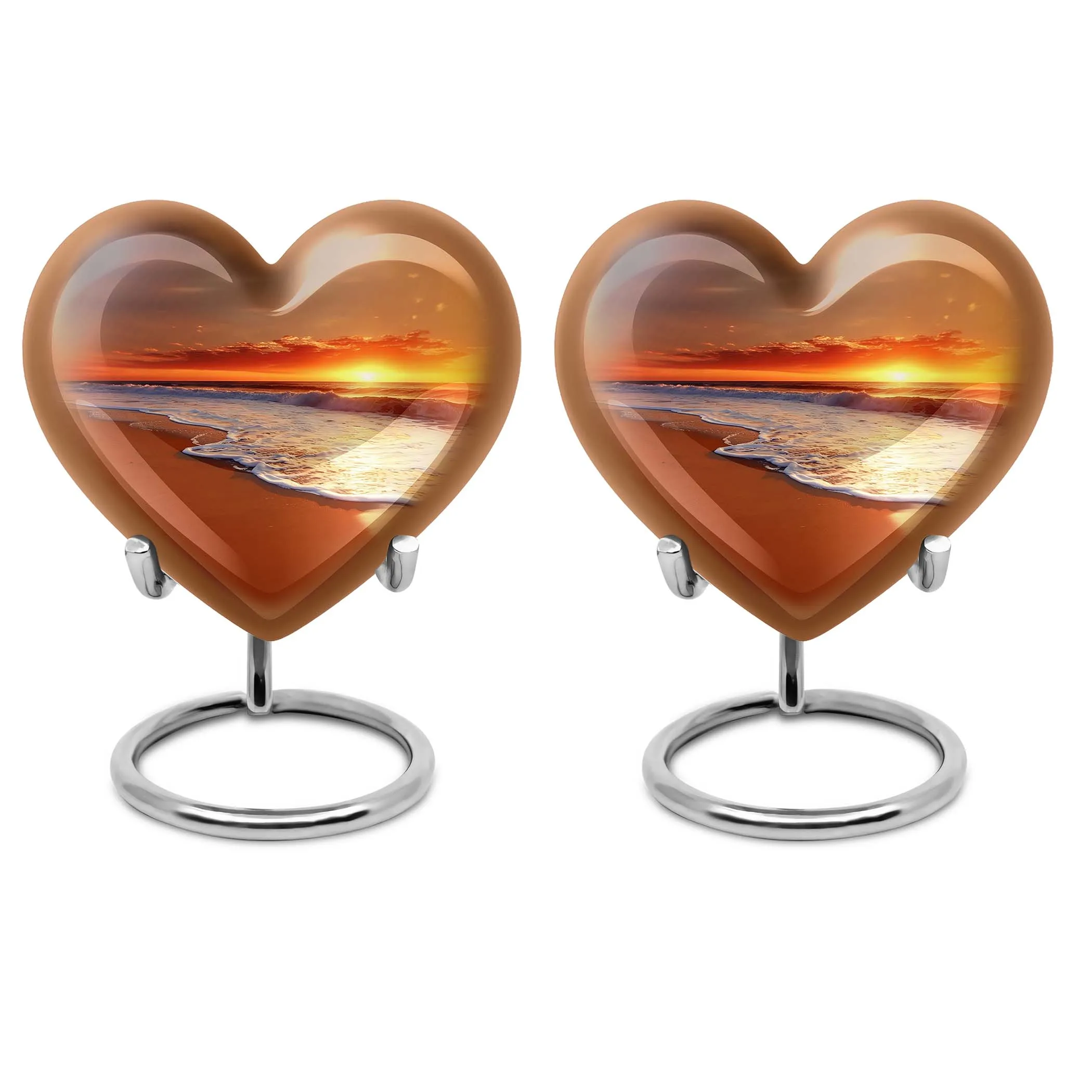 Beach Cremation Unique Funeral Urn Embracing Serene Floral Theme