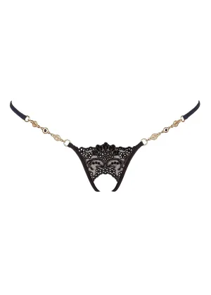 Black Sensation Crotchless G-String