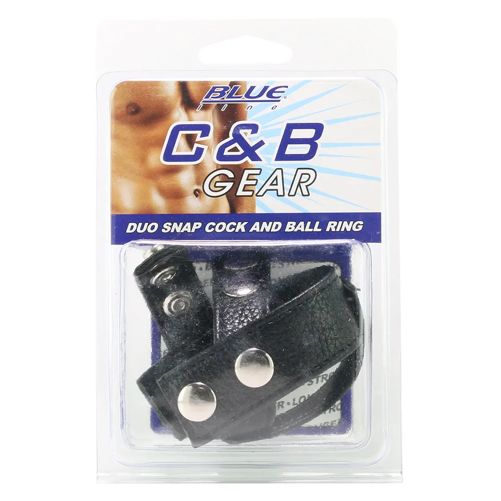 Blue Line Duo Snap Cock and Ball Ring