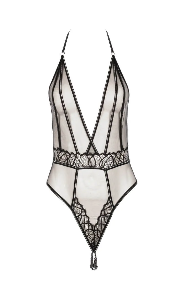 Bodysuit with double pearl string - Manhattan Body