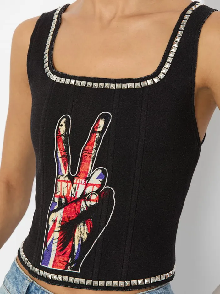 Breslin Band Tee Corest - Black Multi