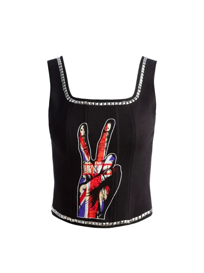 Breslin Band Tee Corest - Black Multi