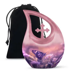 Butterfly Tribute: Personalized Memorial Urn for Loving Memories