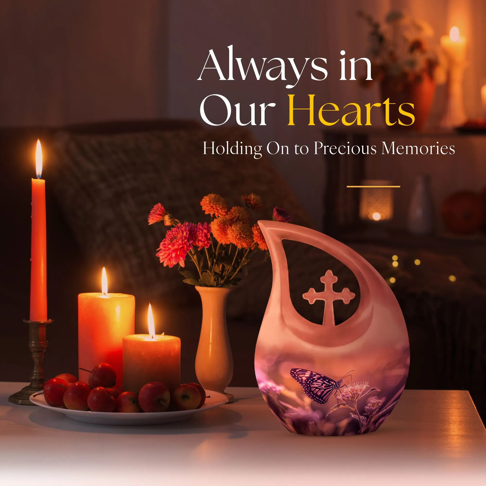 Butterfly Tribute: Personalized Memorial Urn for Loving Memories