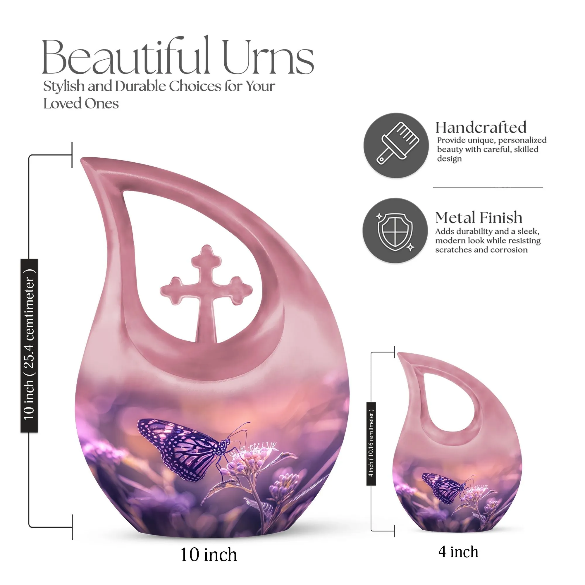 Butterfly Tribute: Personalized Memorial Urn for Loving Memories