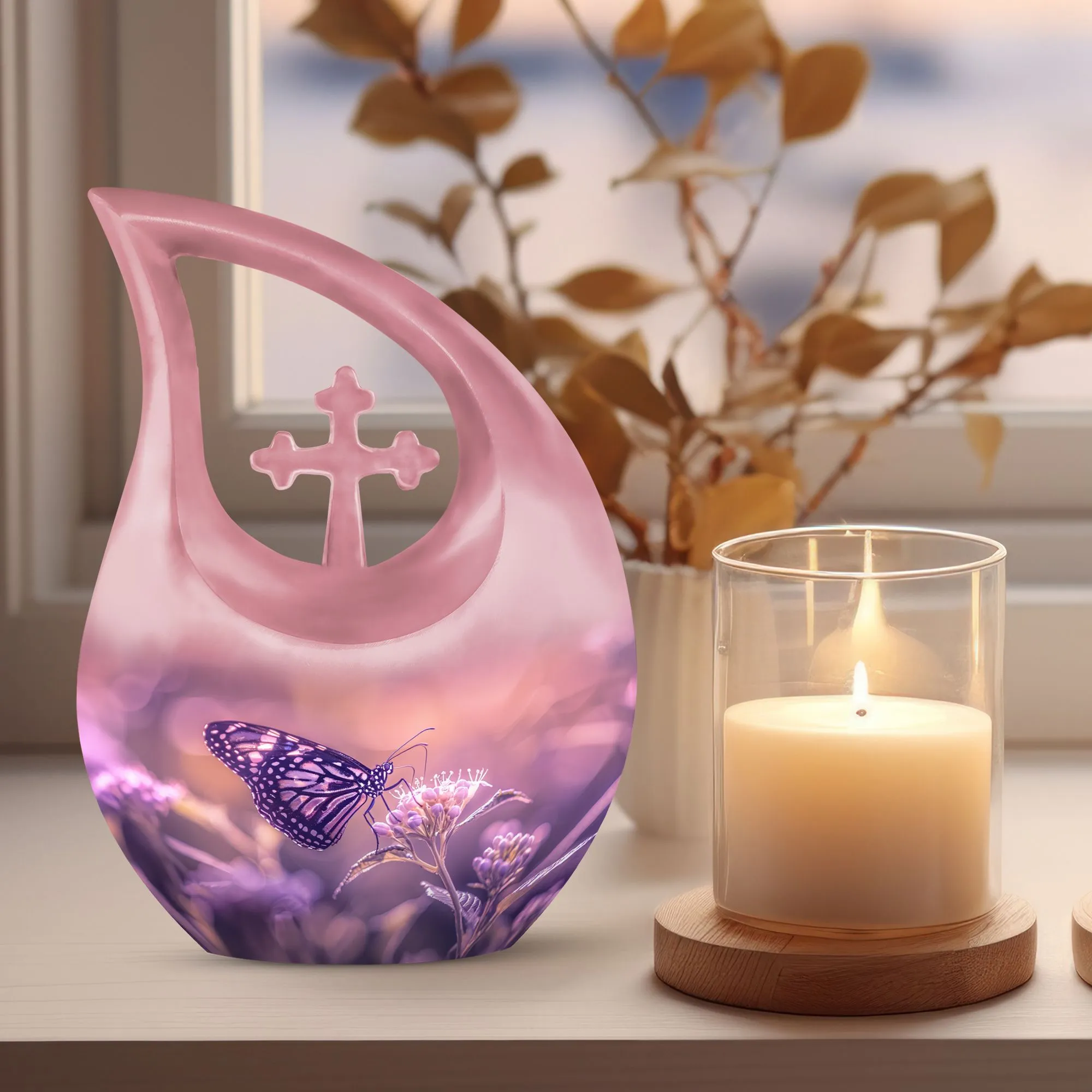 Butterfly Tribute: Personalized Memorial Urn for Loving Memories