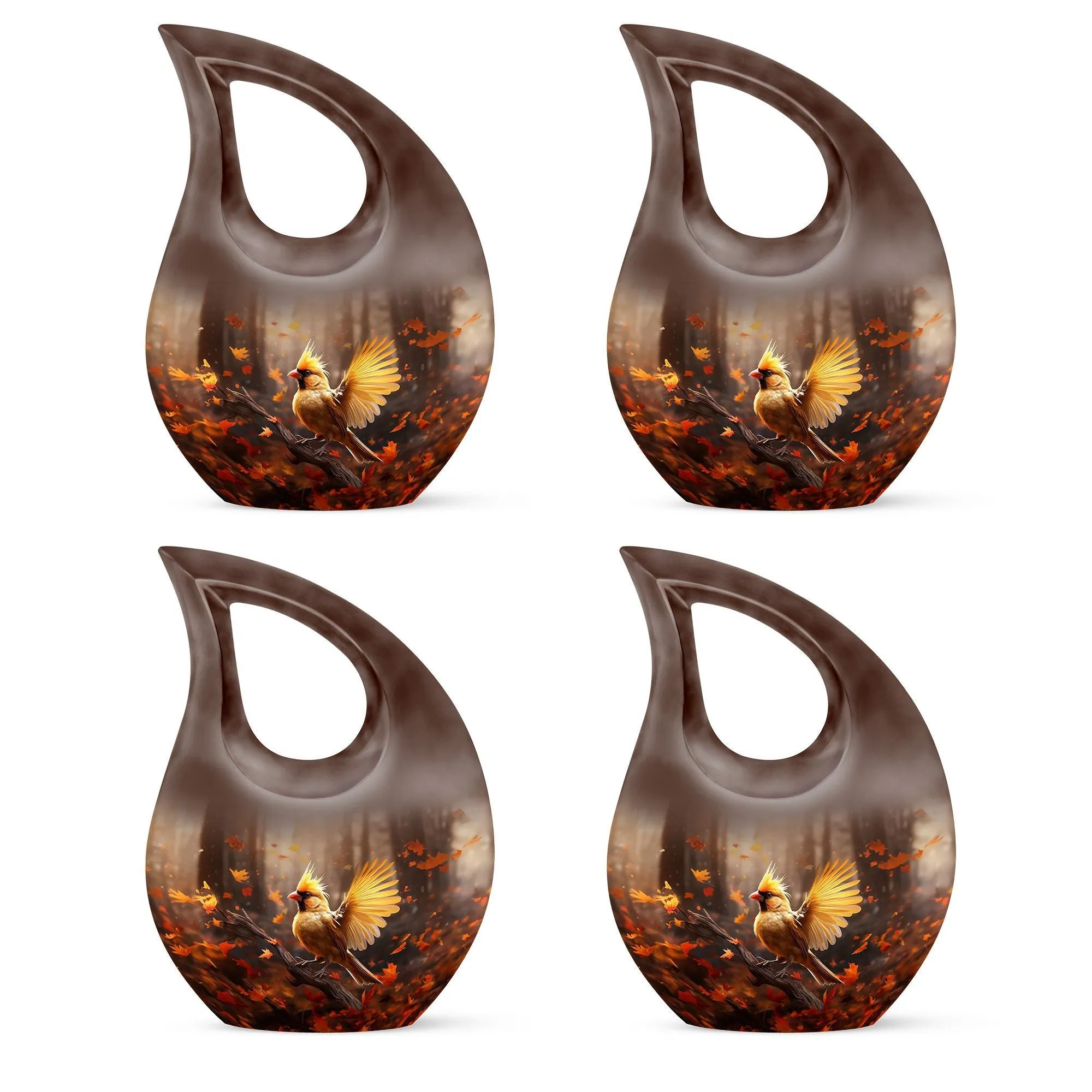 Cardinal Bird Urn- Affordable Extra Large Cremation Urn for Ashes