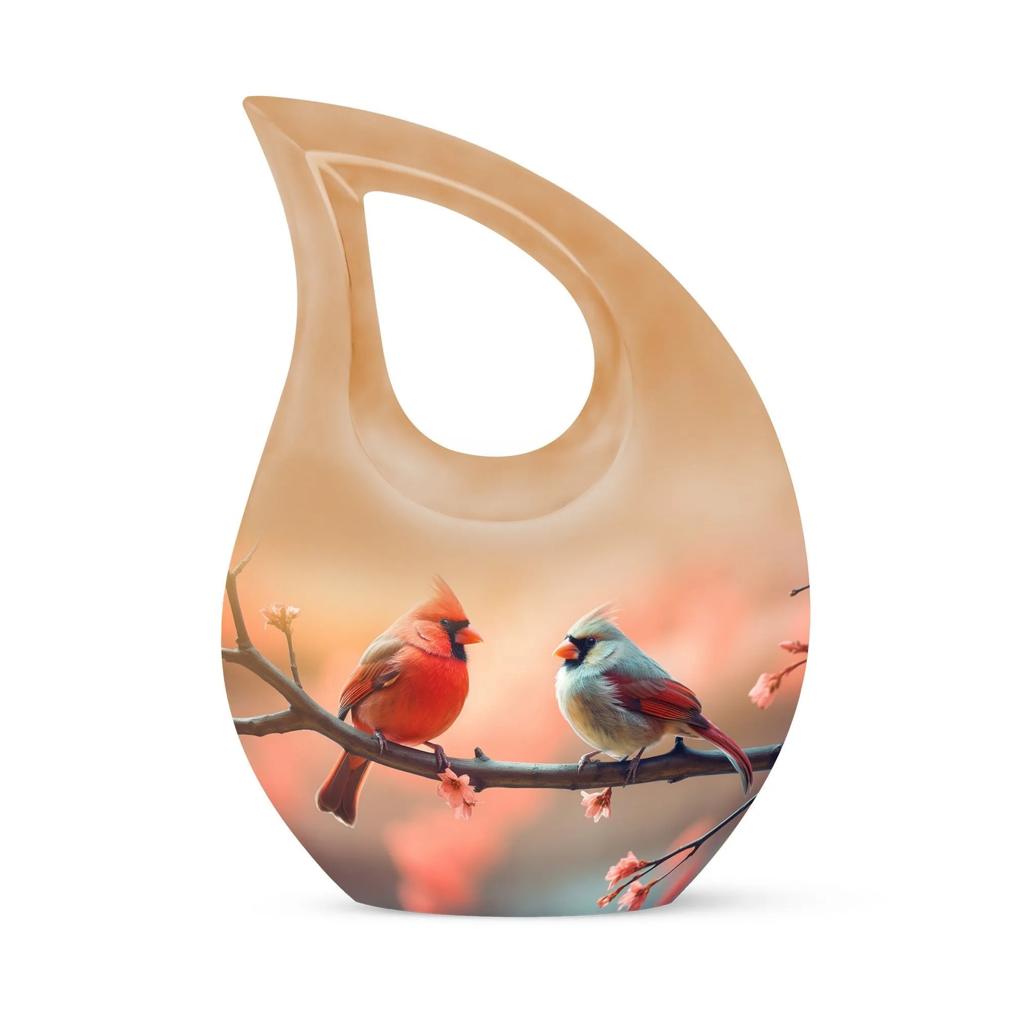 Cardinal Birds Urn: Comforting Embrace Urn for Treasured Memories