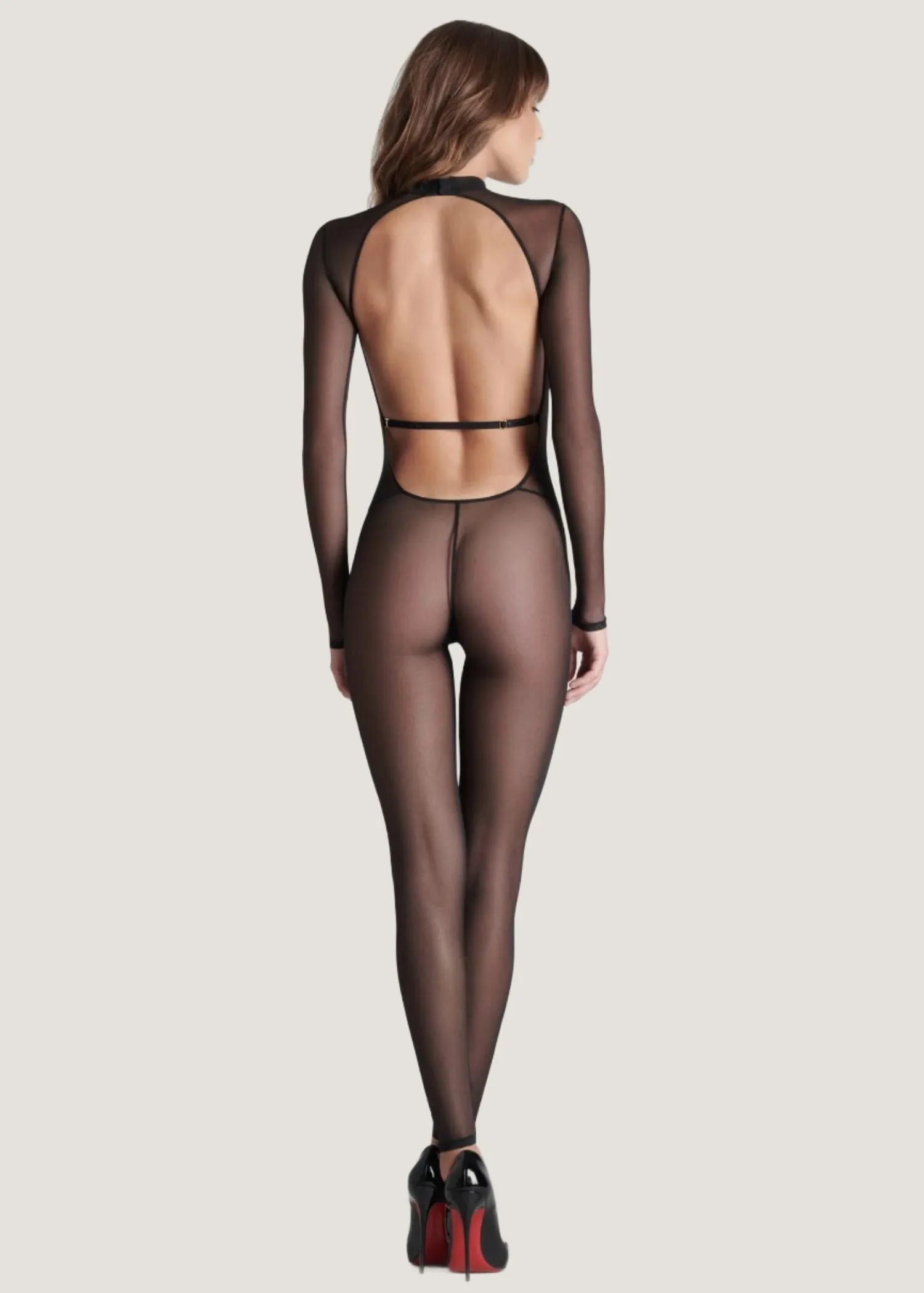 Corps à Corps - Open Back Catsuit (Black)