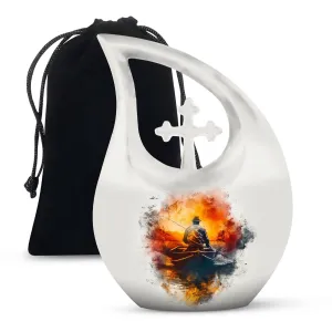 Dad & Lad Angling Tribute Urn: A Treasure for Eternity