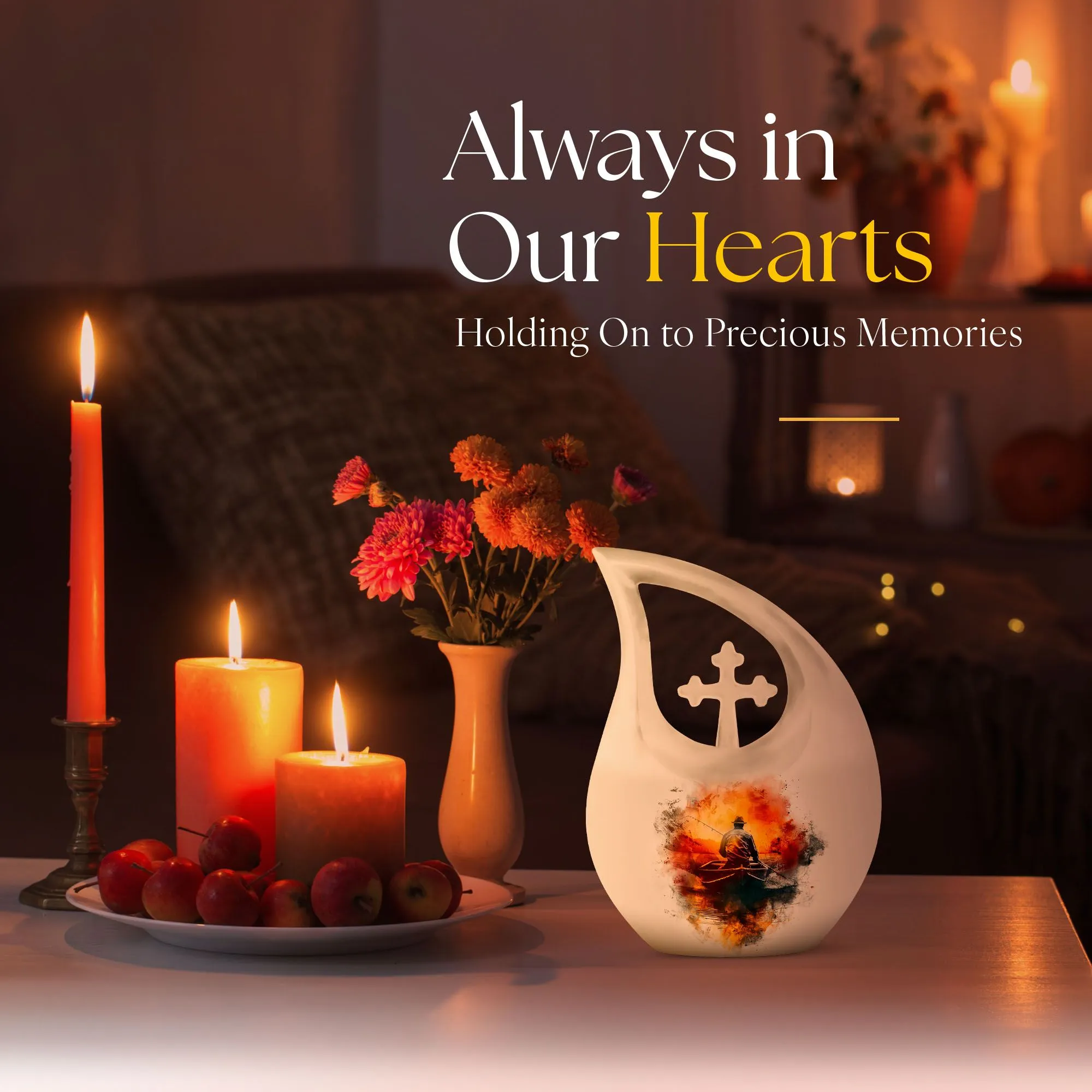 Dad & Lad Angling Tribute Urn: A Treasure for Eternity