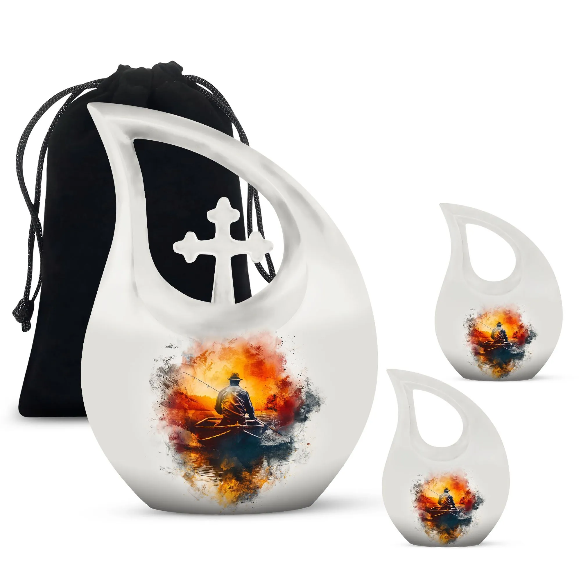 Dad & Lad Angling Tribute Urn: A Treasure for Eternity