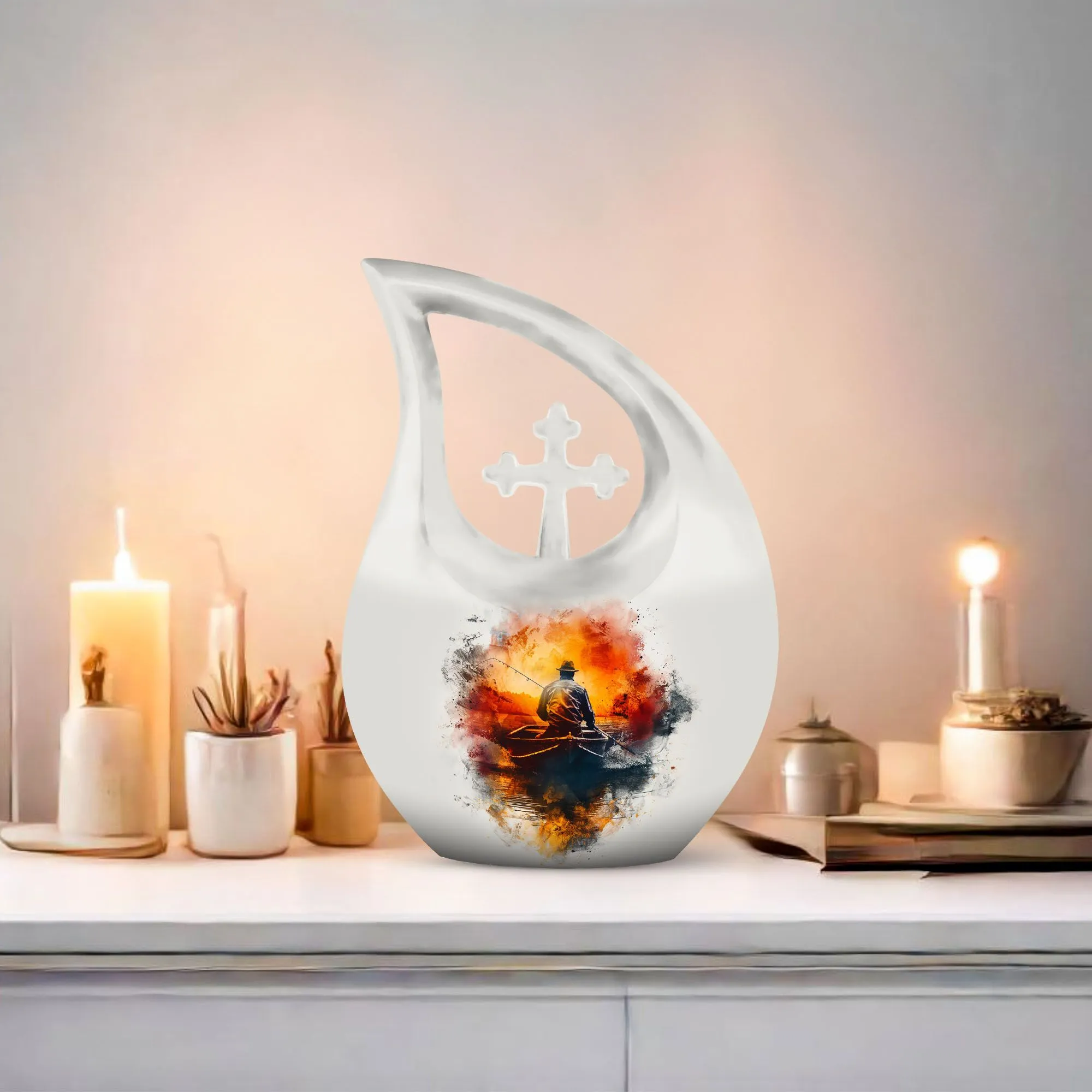 Dad & Lad Angling Tribute Urn: A Treasure for Eternity