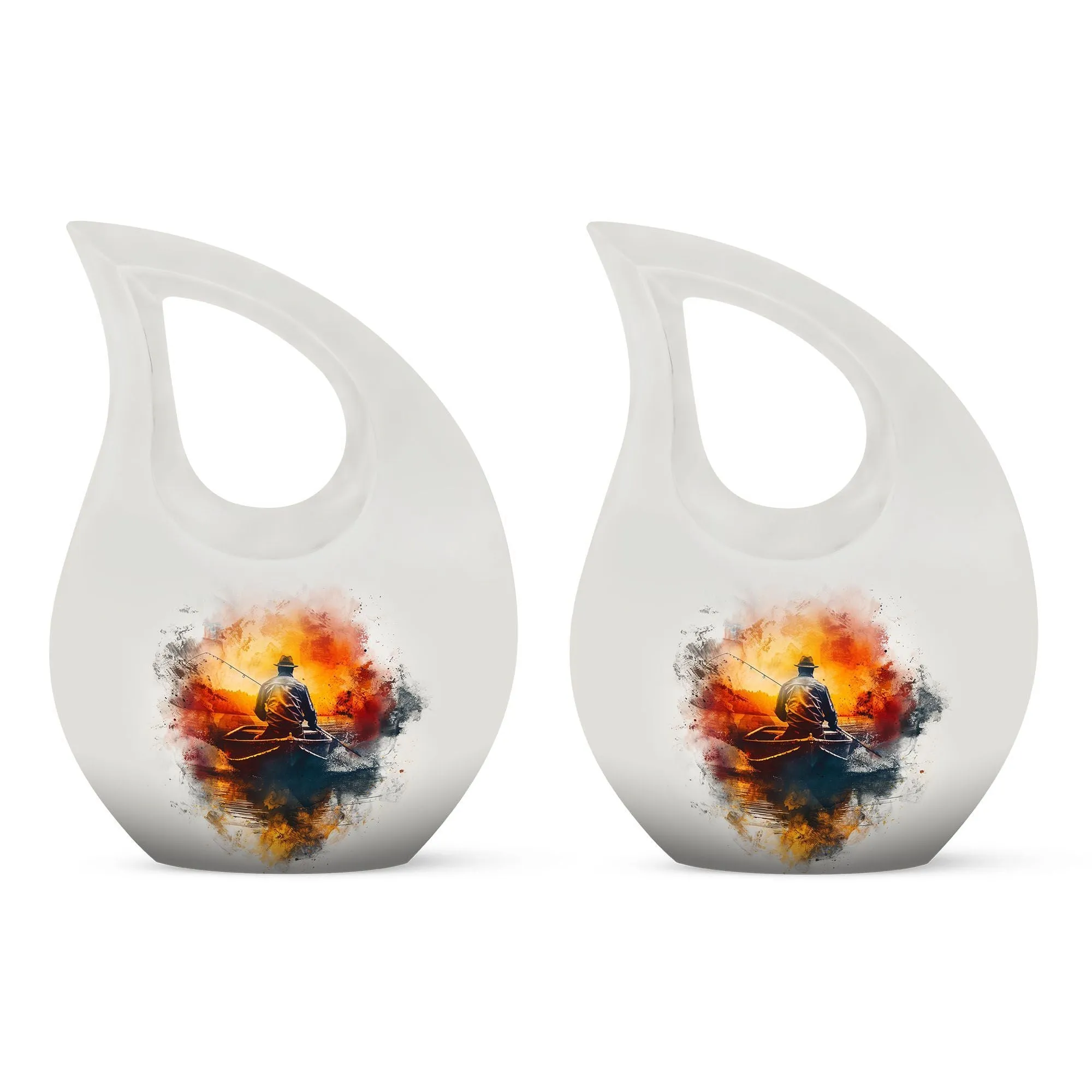 Dad & Lad Angling Tribute Urn: A Treasure for Eternity