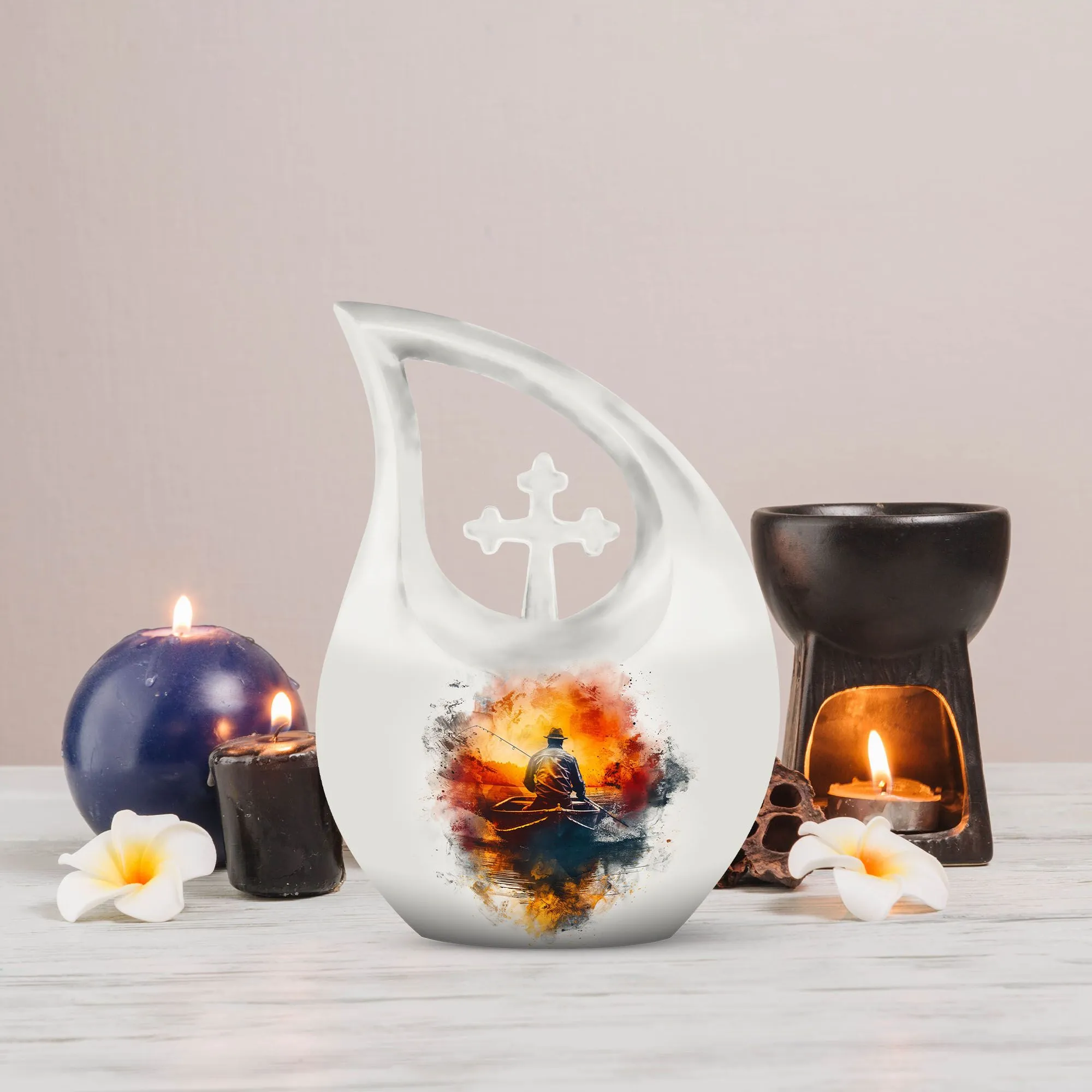 Dad & Lad Angling Tribute Urn: A Treasure for Eternity