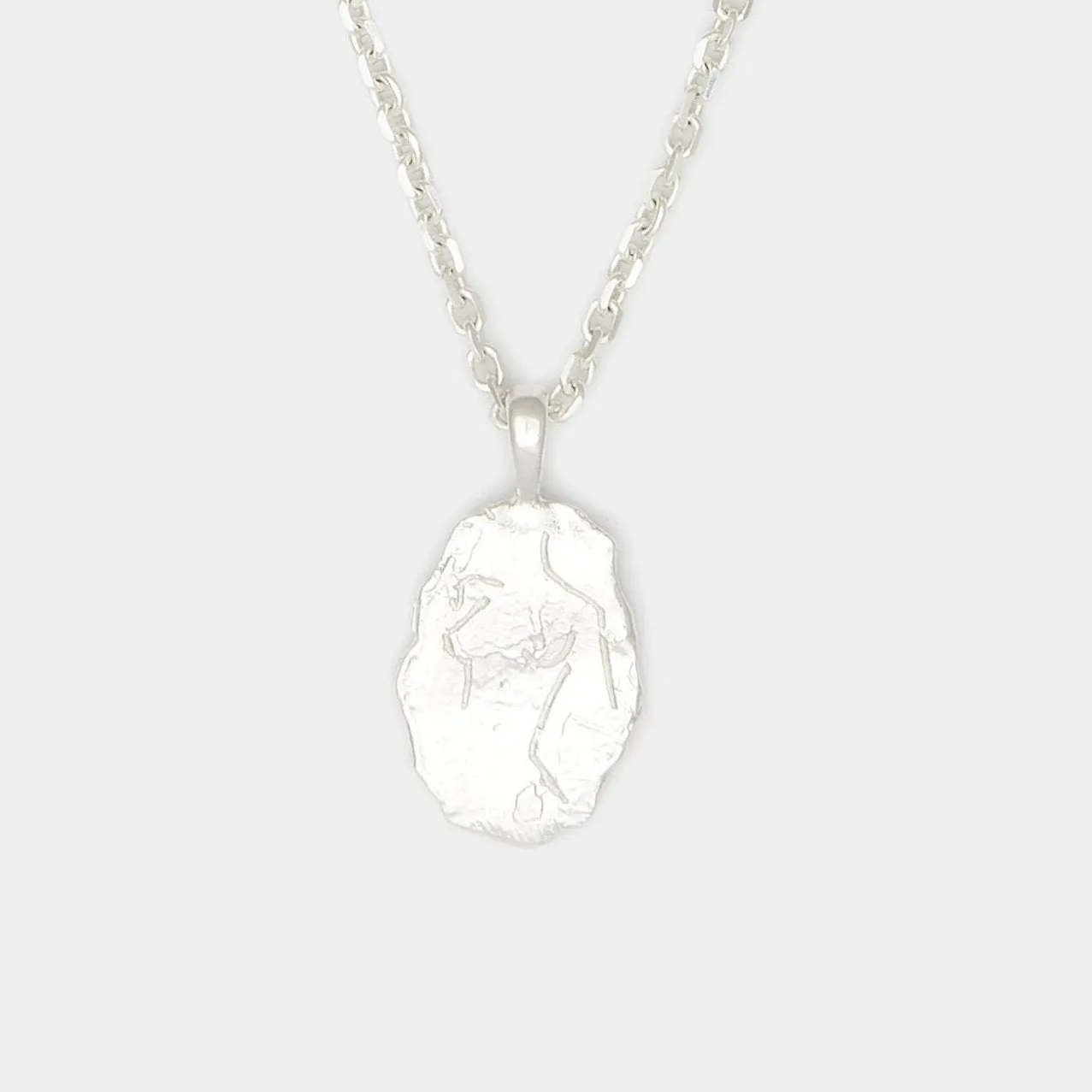Dieu créa Necklace in Silver for Him