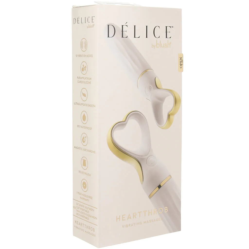 Délice Heart Throb Bullet Vibe in White Bouquet