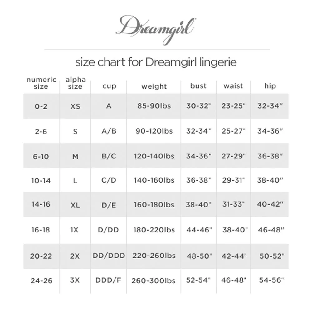 Dreamgirl Bride Print Tanga Panty