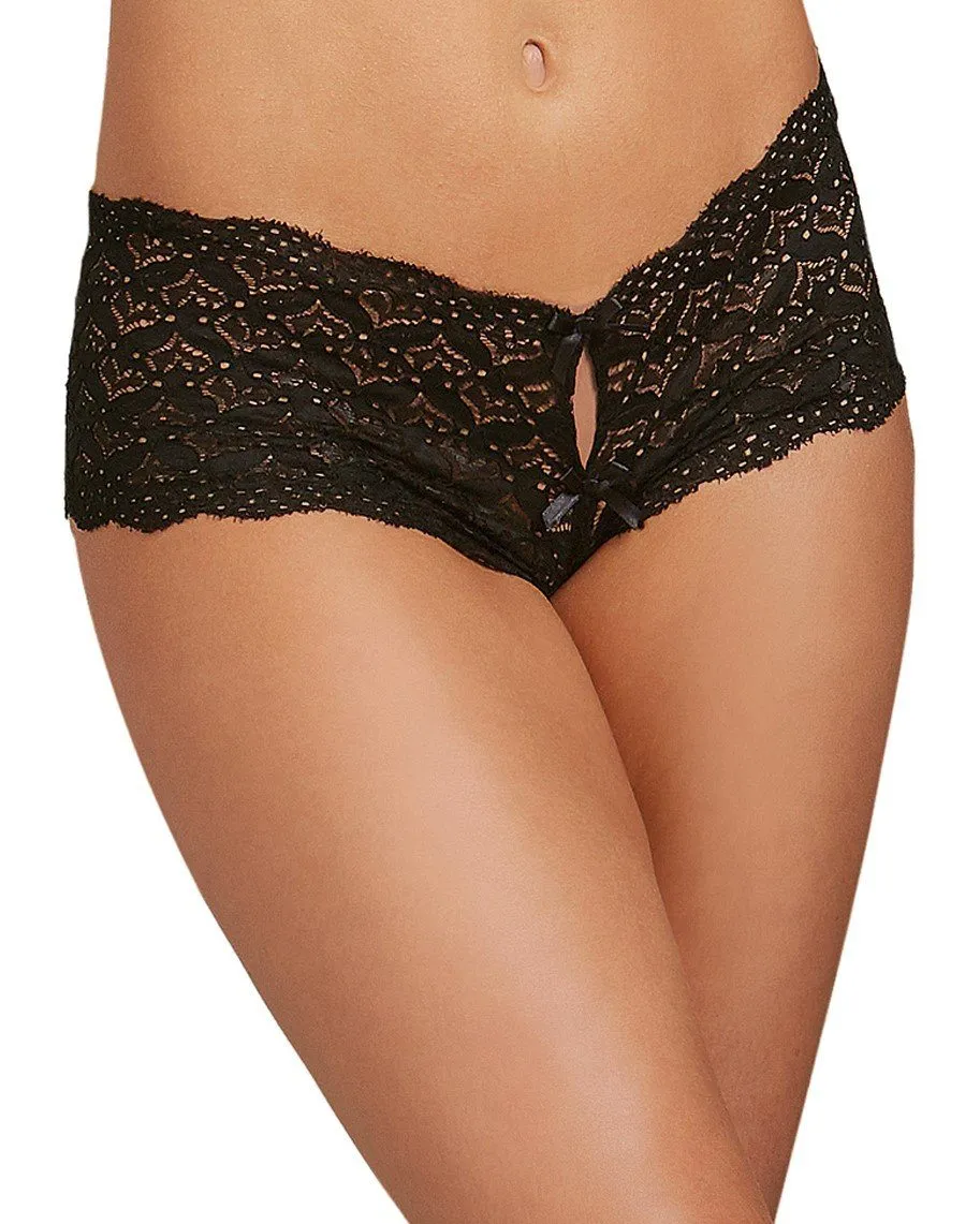Dreamgirl Heart Cutout Lace Panty
