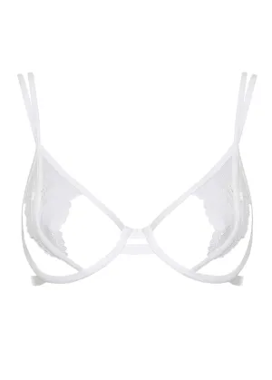 Emerson (Ivory) Open Cup Lace Bra
