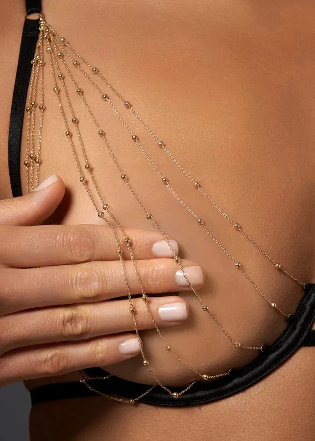 Frida Open Wired Bra (Gold/Black)