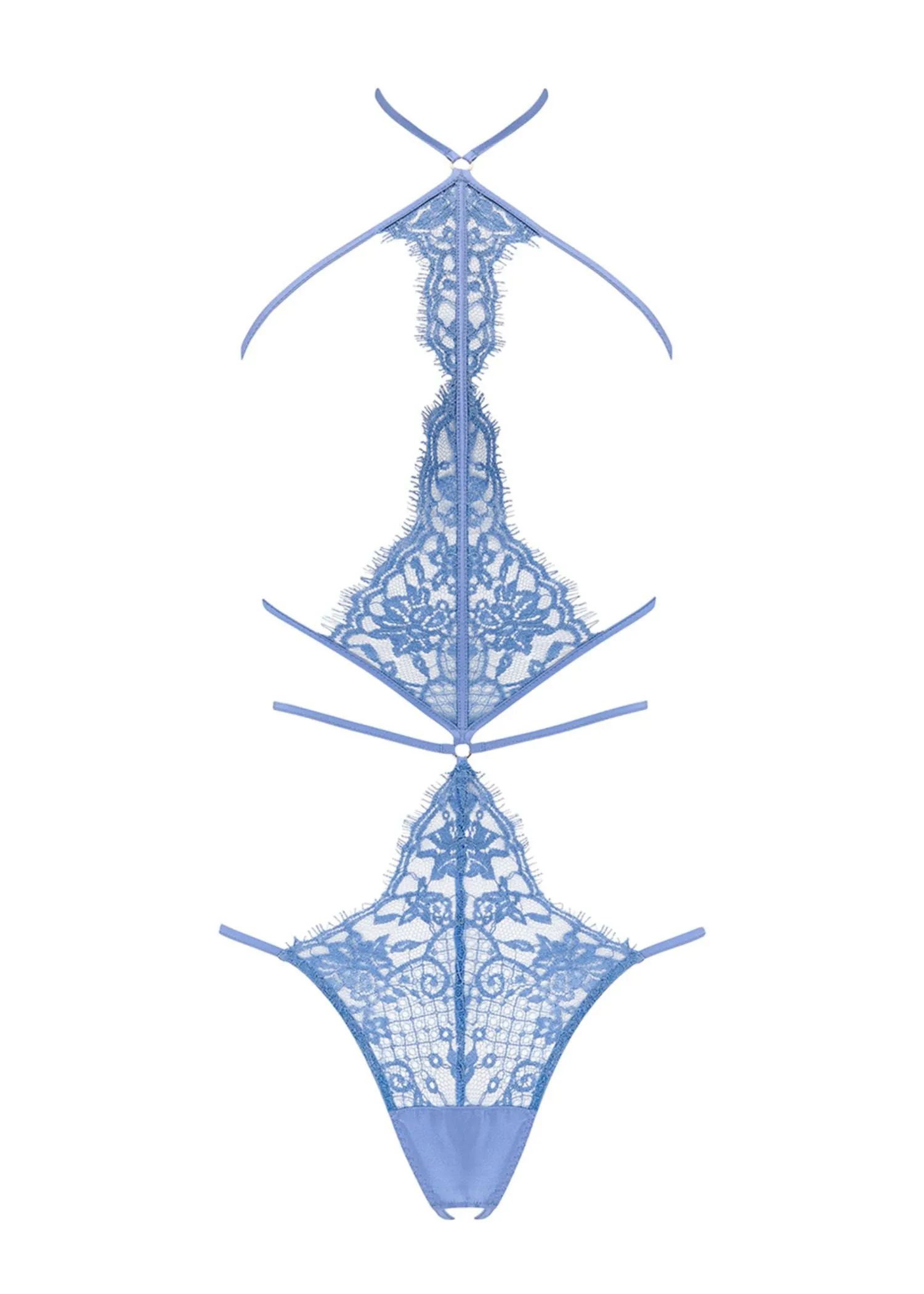 Hera Open Playsuit (Steel Blue)