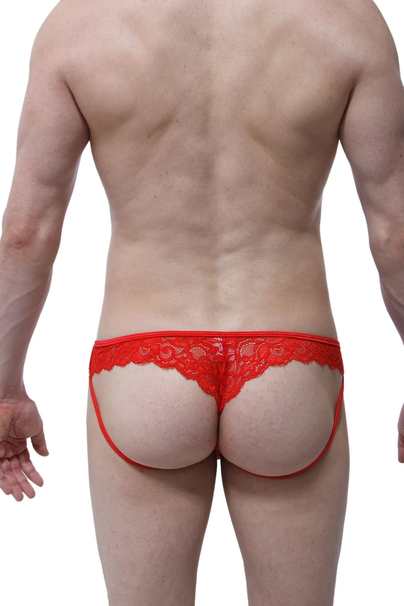 Jockstring Lace Red