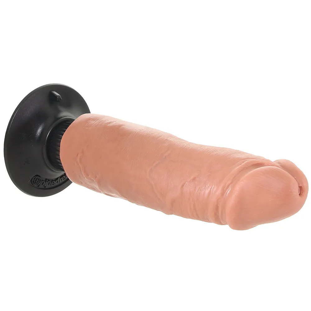 King Cock 6 Inch Vibrating Suction Dildo in Tan