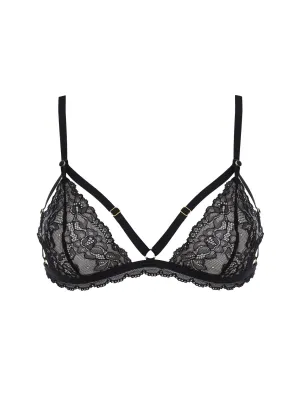 Le Petit Secret Dentelle - Openable Triangle Bra (Black)