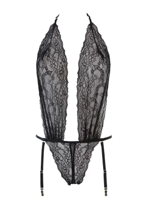 Le Petit Secret Openable Thong Body (Black)