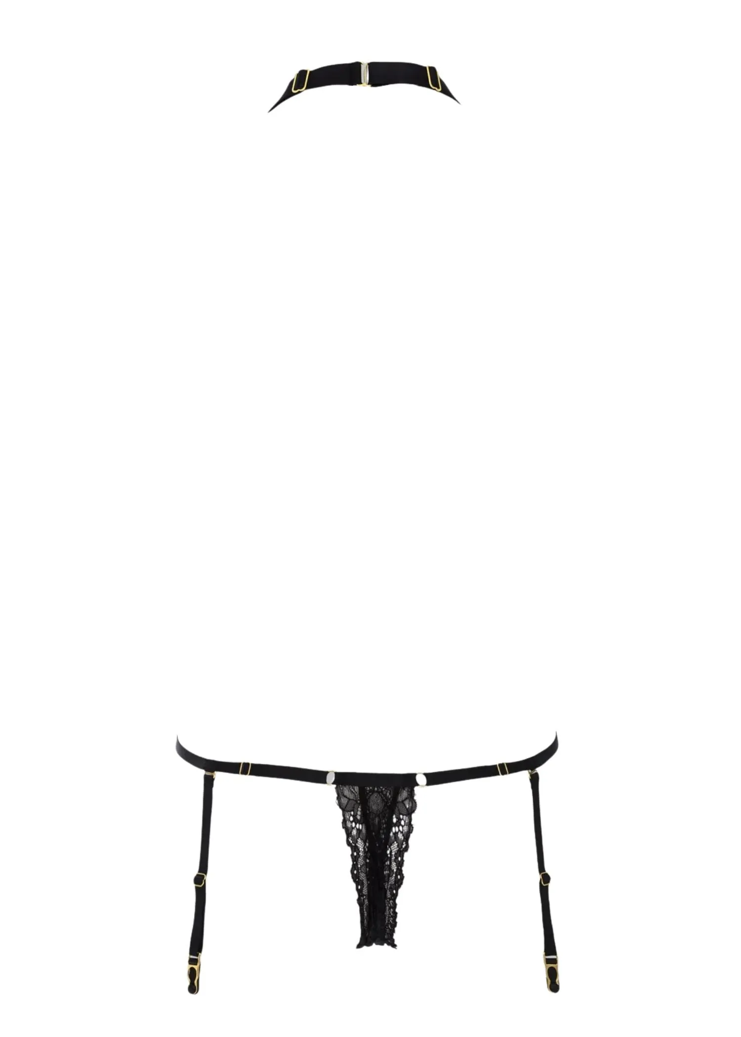 Le Petit Secret Openable Thong Body (Black)