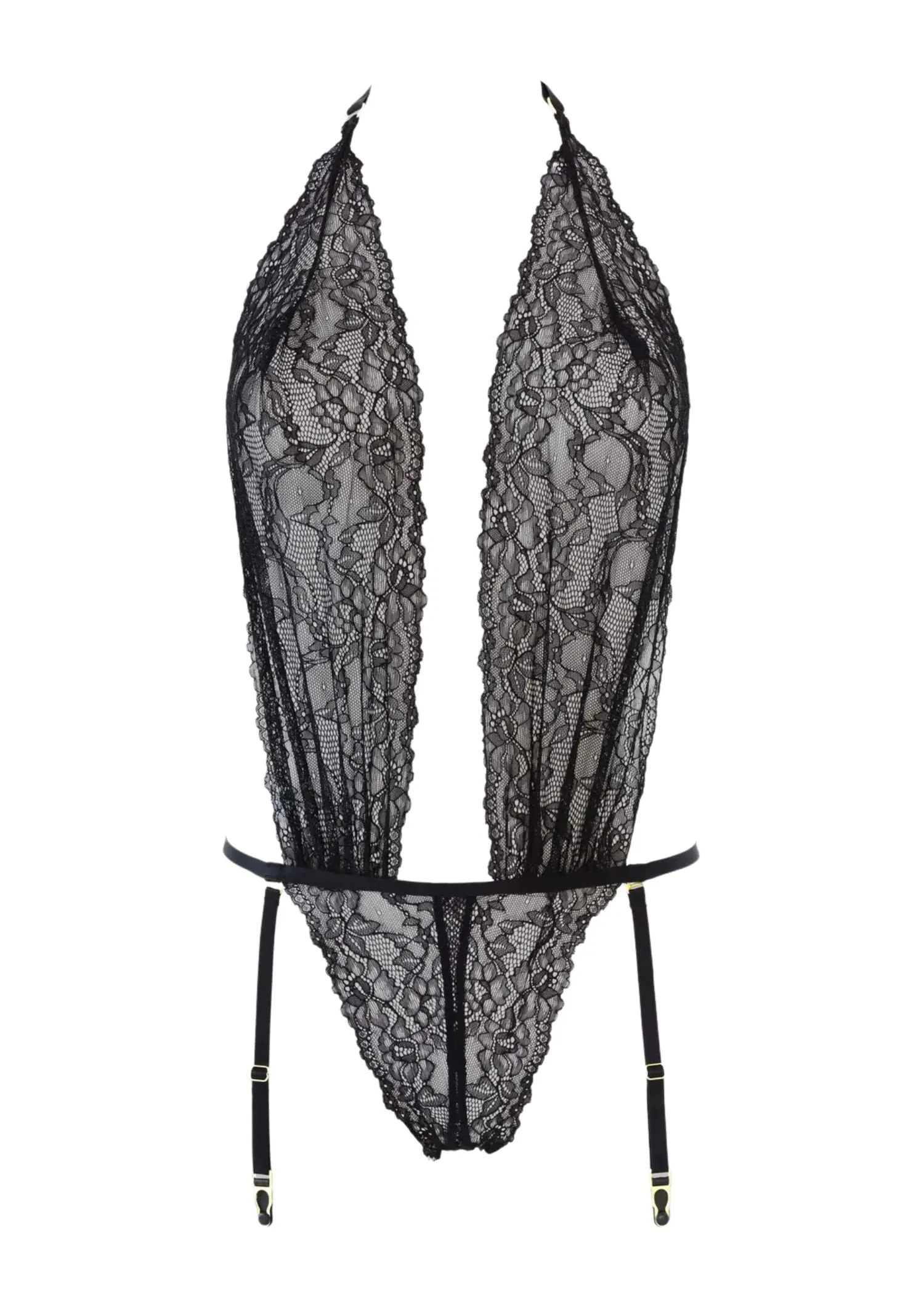 Le Petit Secret Openable Thong Body (Black)