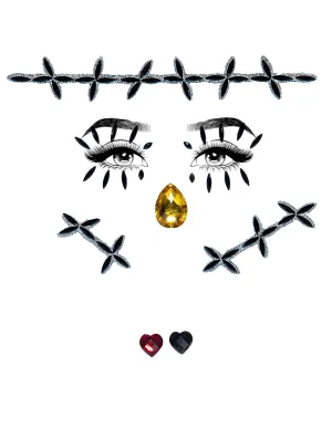 Leg Avenue Stitches Adhesive Face Jewels Sticker