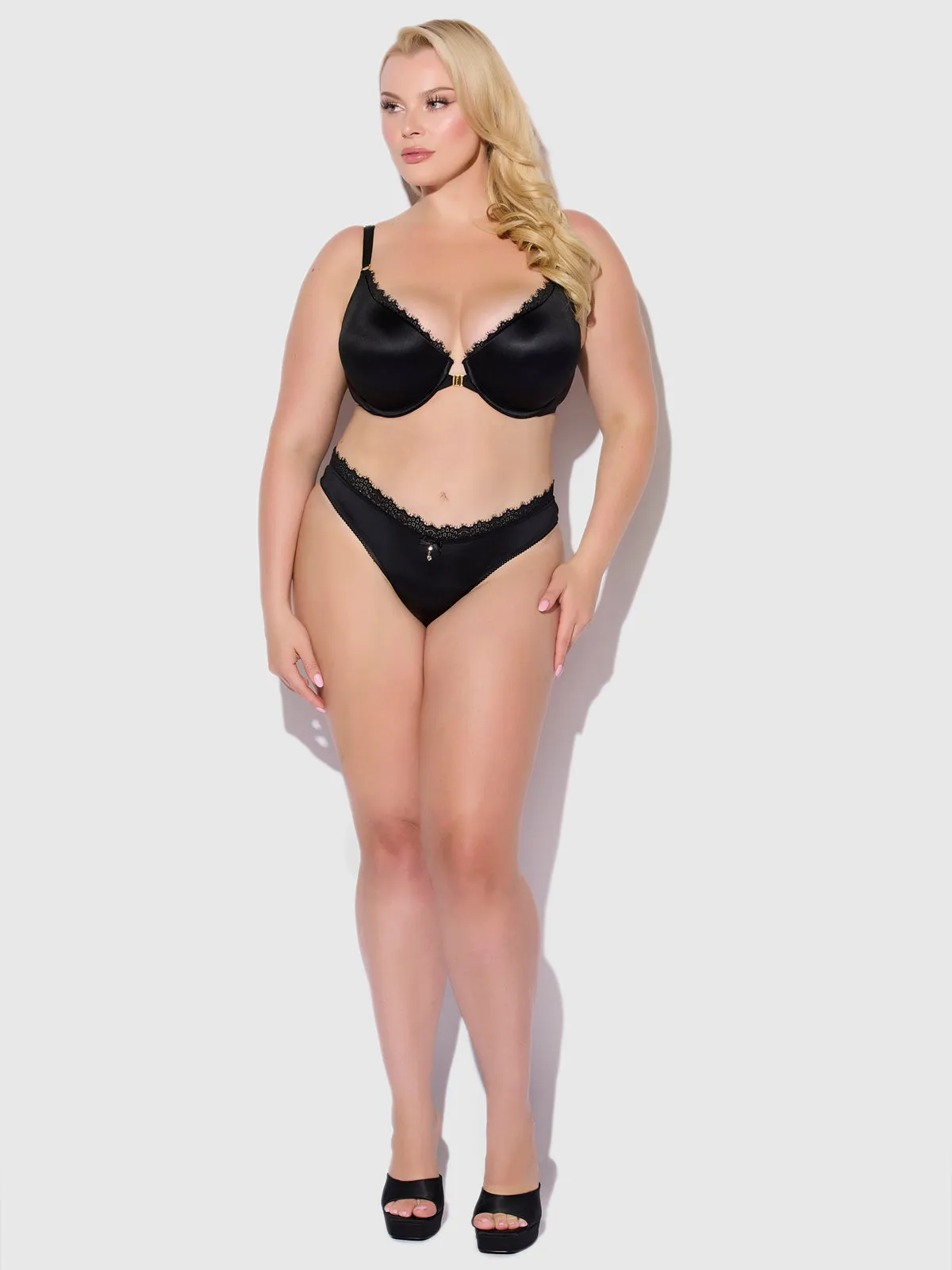 Lexi Liquid Satin & Lace Bikini