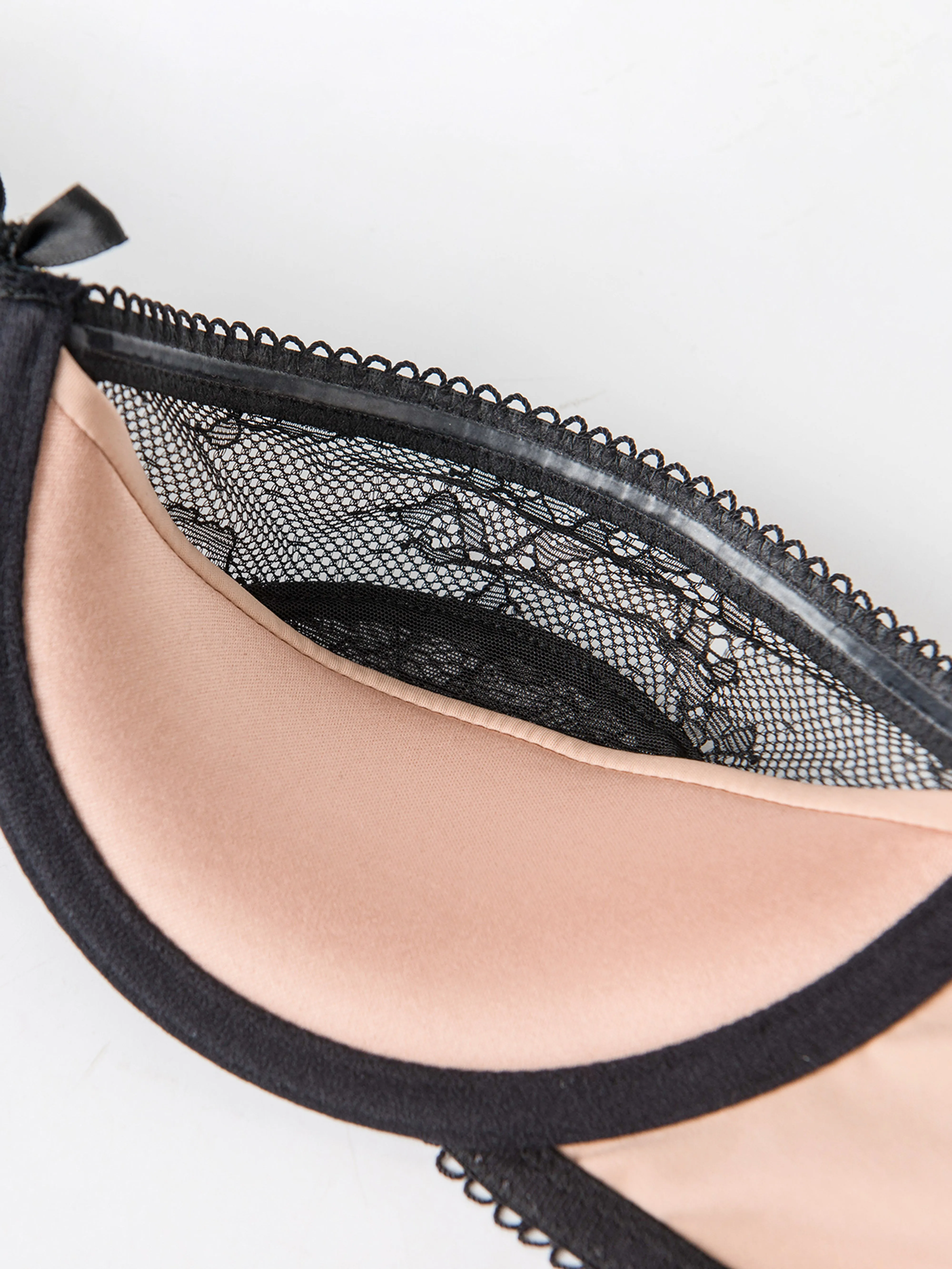 Luella Lace & Satin Demi Bra