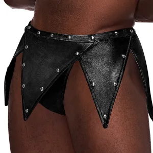Male Power Fetish Eros Wet Look Gladiator Kilt Thong