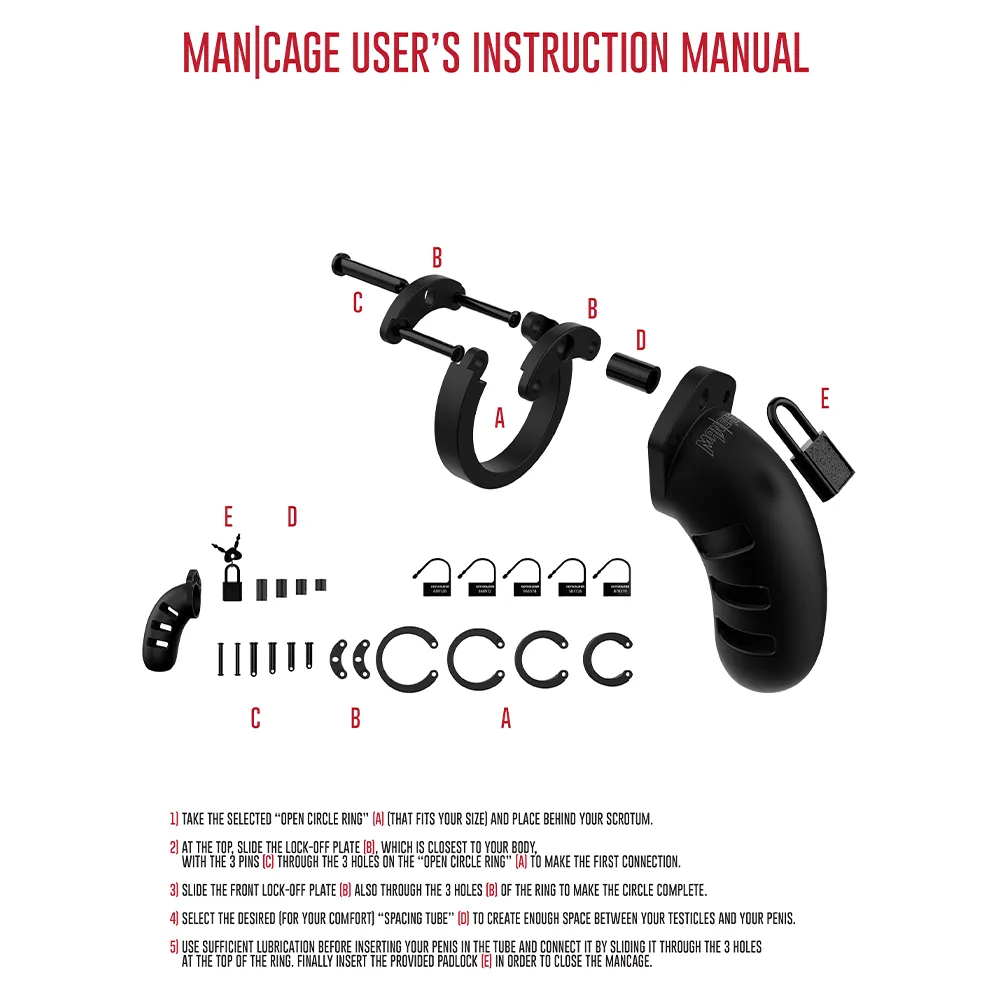 ManCage 4.5" Silicone Cock Cage - Model 21