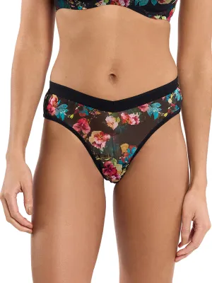 Mesh High Cut Thong Botanic Romantic