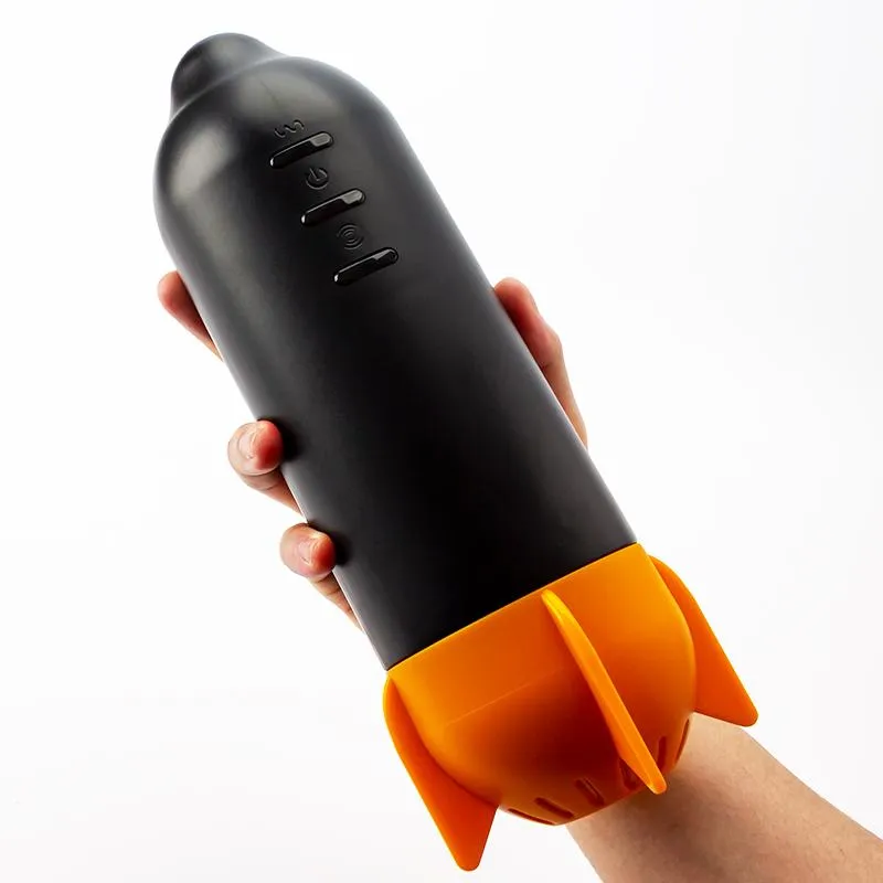 MyToys - MyRocket Clamping Vibrating Masturbation Cup (Black)