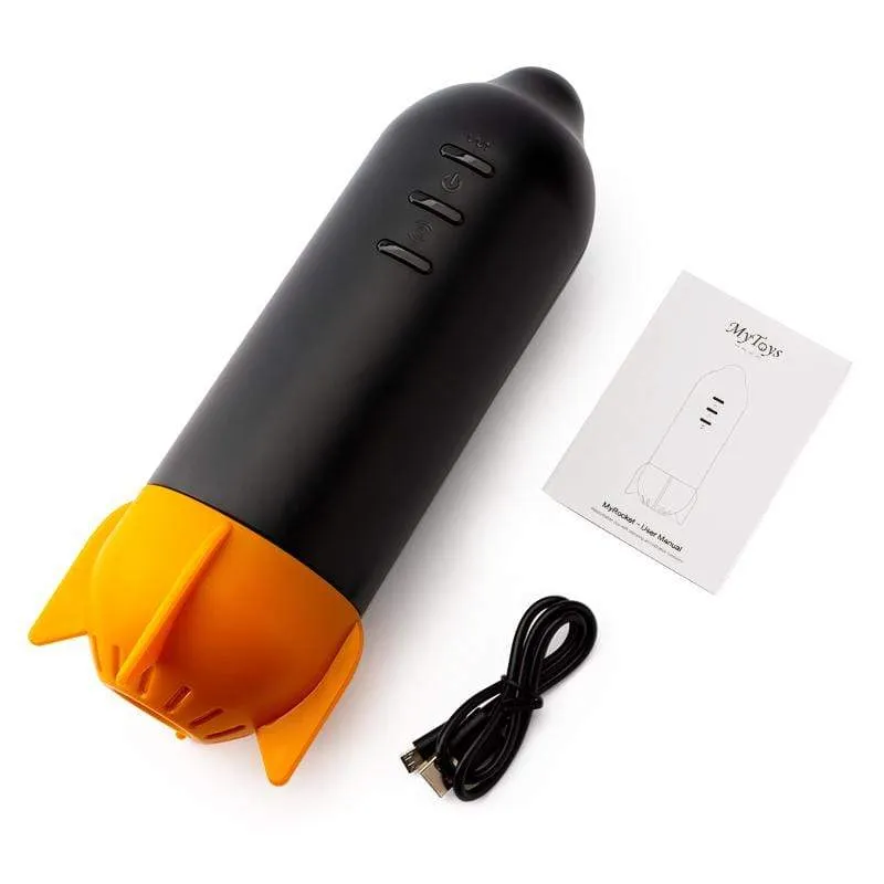 MyToys - MyRocket Clamping Vibrating Masturbation Cup (Black)