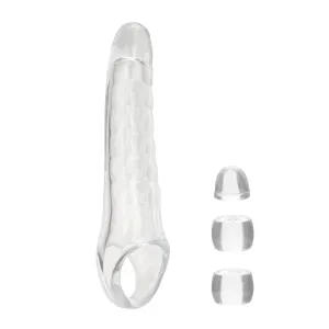 Performance Maxx Clear Ridged Penis Extension Sleeve Set