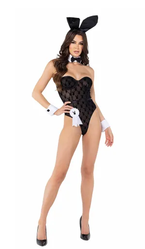 Playboy 8 Piece Sheer Playboy Bodysuit PB111
