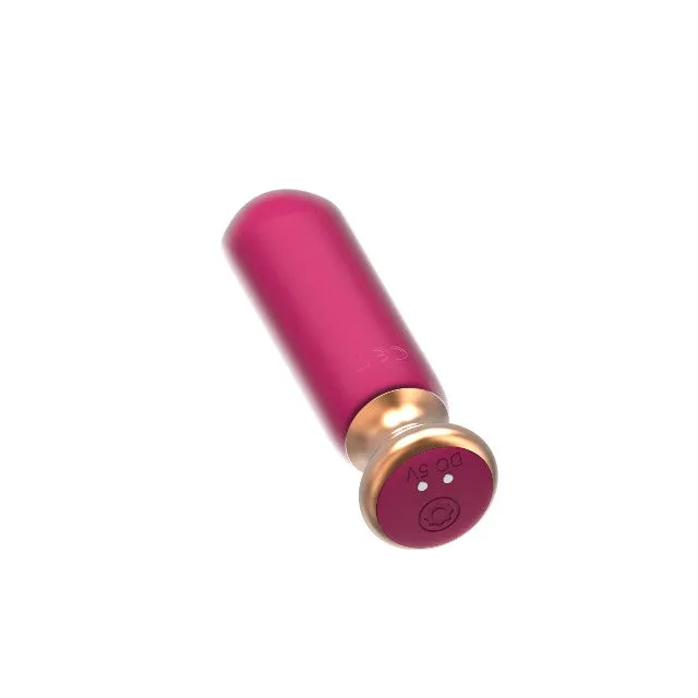 Plug anal vibrator CNT GUARD OFF Sweet Bomb Bevel. control prin aplicație. 9 funcții de vibrație. 12 cm. roz cu auriu
