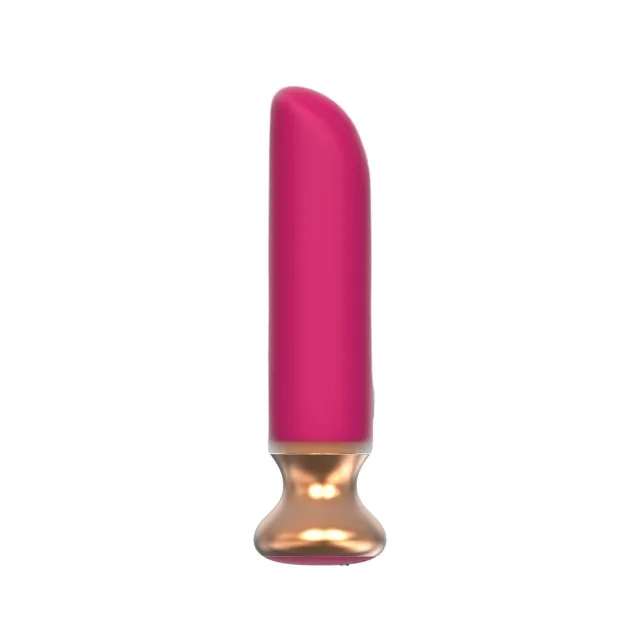 Plug anal vibrator CNT GUARD OFF Sweet Bomb Bevel. control prin aplicație. 9 funcții de vibrație. 12 cm. roz cu auriu
