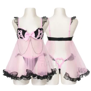 Pre-Order Jirai Kei Babydoll Lingerie Set