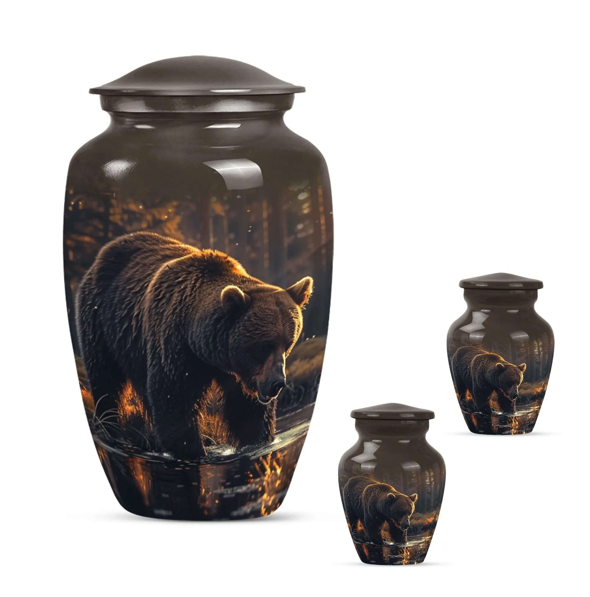 Premium Bear Cremation Urn For Cremated Human Ashes