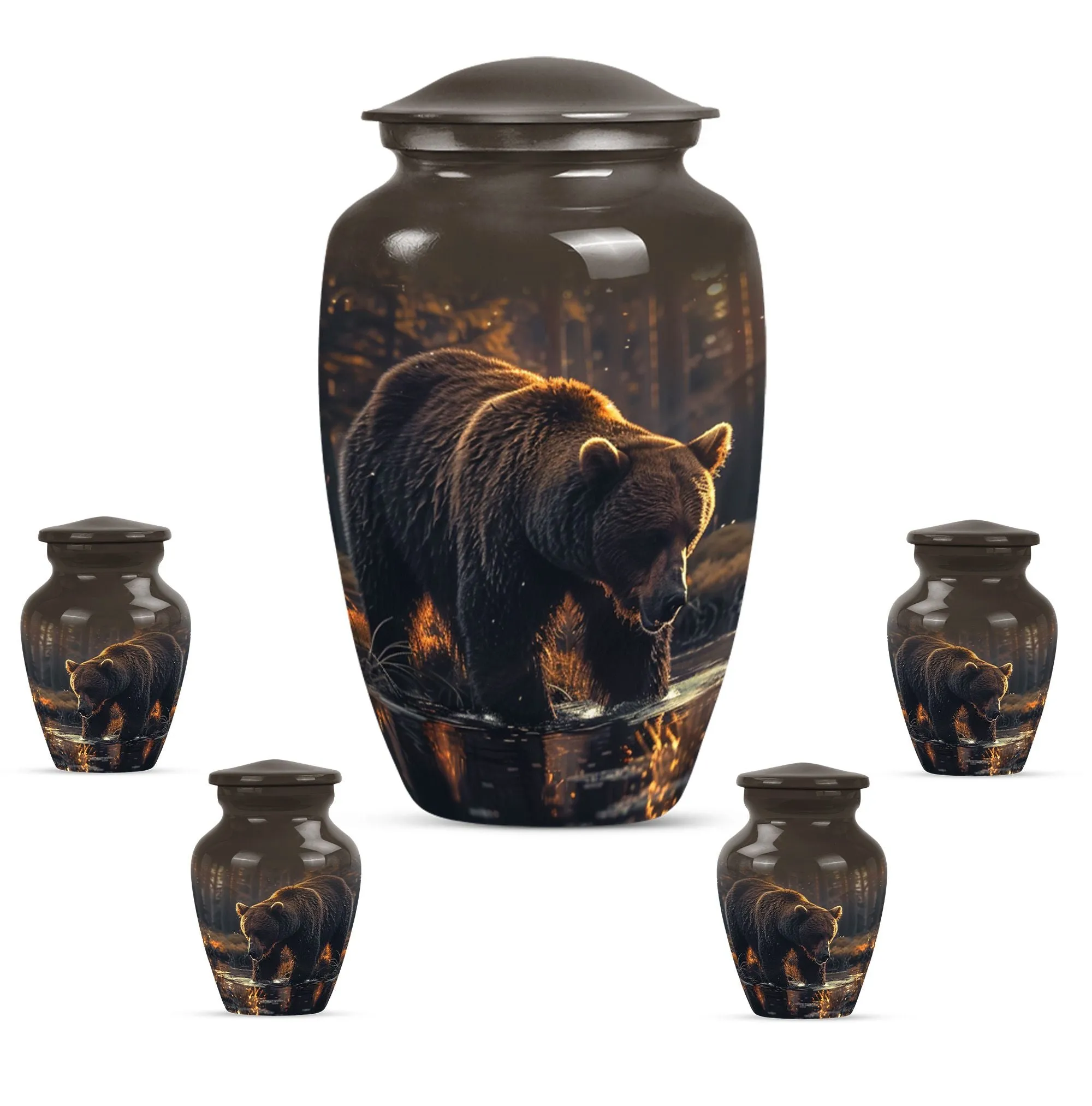 Premium Bear Cremation Urn For Cremated Human Ashes