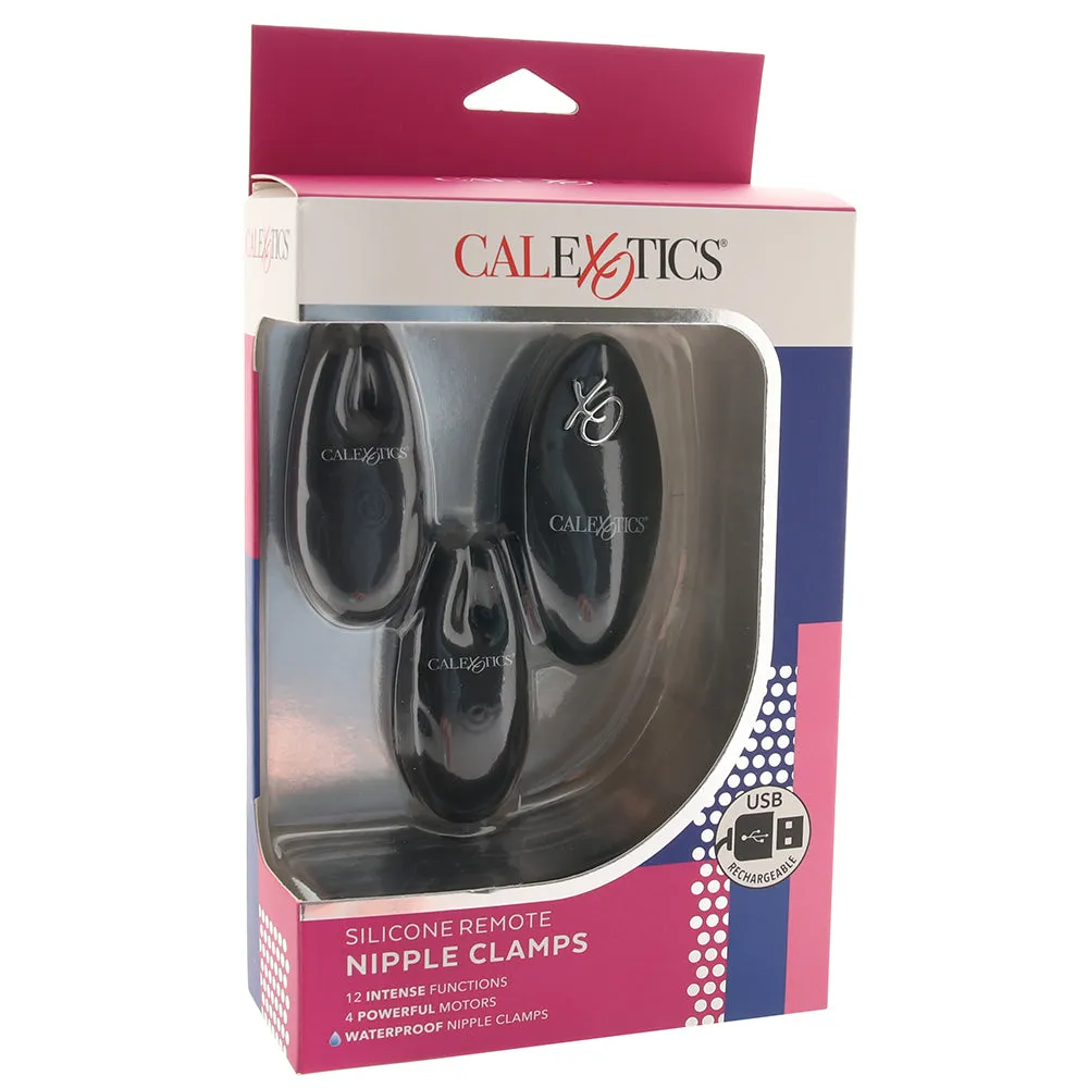 Remote Silicone Nipple Clamps in Black