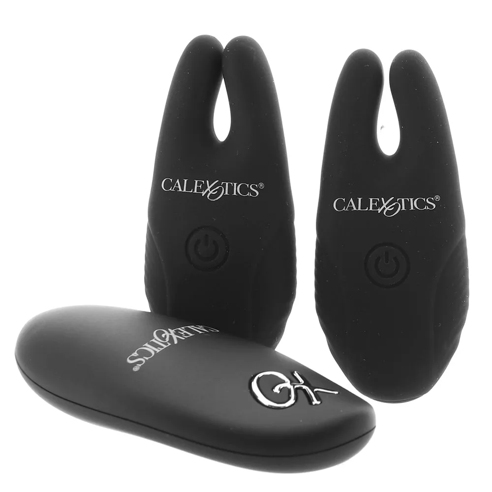 Remote Silicone Nipple Clamps in Black